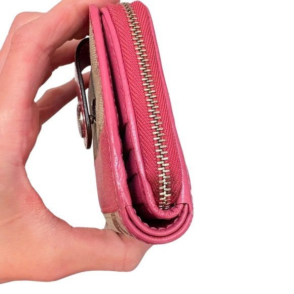 Coach y2k signature brown and pink wallet - Picture 2 of 9